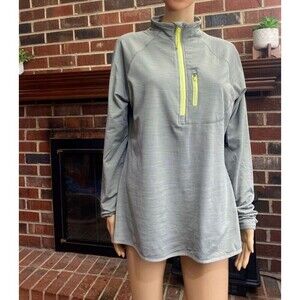 Eddie Bauer Women’s Piper Contrast Jacket Zip Neck Size M Long Sleeve Green New